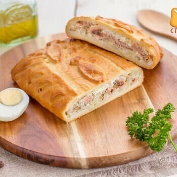 Кулебяка с кетой