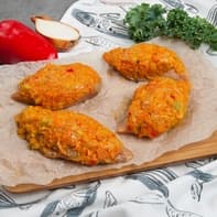 Кета с овощным жульеном под сыром
