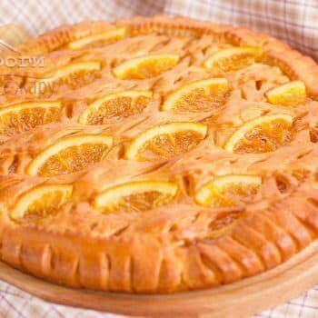 Пирог с апельсинами и манго